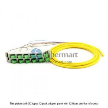 24 Ports LC Pre-Terminated Fiber Adapter Panel WithPre-Terminated Fiber Cable available at Fibermart